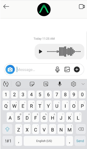 تبدیل فالوور به مشتری با ارسال فایل صوتی در دایرکت اینستاگرام