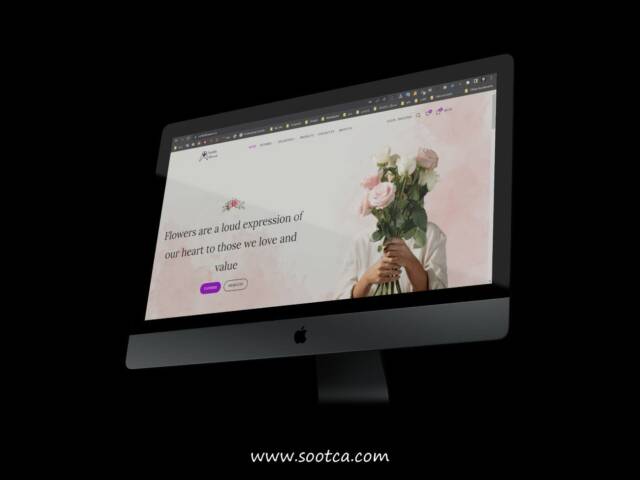 طراحی سایت گل فروشی آمیتیس در کانادا - آژانس خلاقیت سوتکا